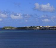 Vista hacia la Bahía de San Juan, desde Cataño.