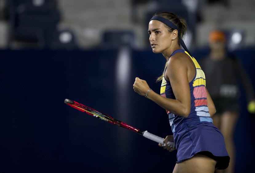 Mónica Puig entró al partido como la número 50 del mundo, tras ver un ascenso de cinco posiciones en la actualización del lunes del escalafón de la Asociación de Tenis Femenino. (EFE / Miguel Sierra)