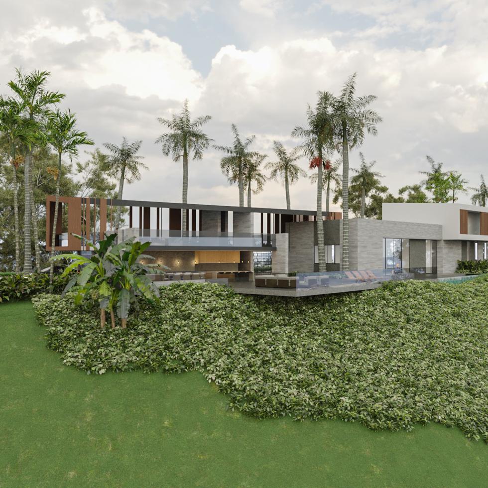 Una de las cuatro residencias diseñadas para el proyecto Aire Verde, en Aibonito.
