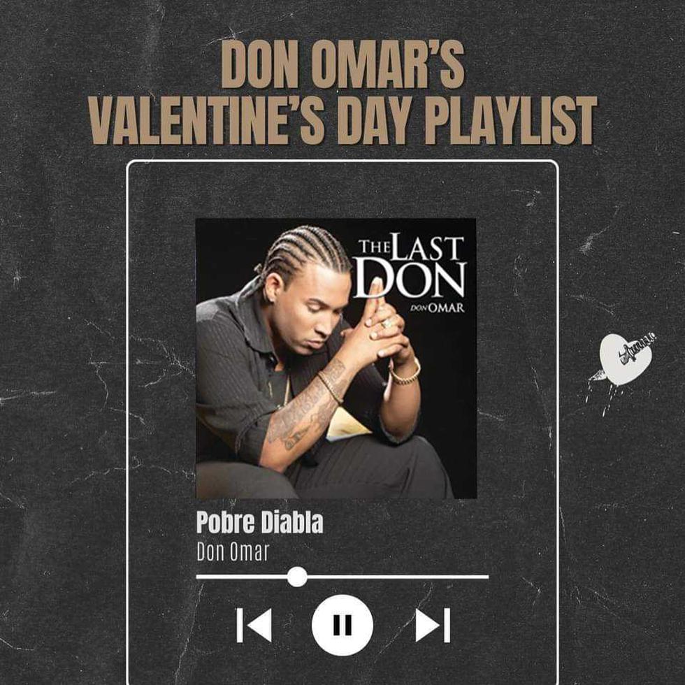 El "Playlist" de Don Omar en Spotify.