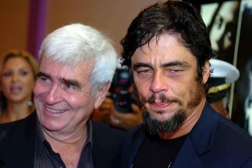 Benicio del Toro junto a su padre. (GFR Media)