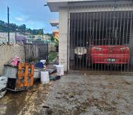 Hogar de familia afectada por inundaciones en Toa Baja ocurridas en febrero pasado.