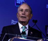 El precandidato demócrata y exalcalde de Nueva York Michael Bloomberg. (AP)