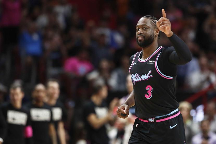 Dwyane Wade fue el héroe en la victoria del Heat. (AP)