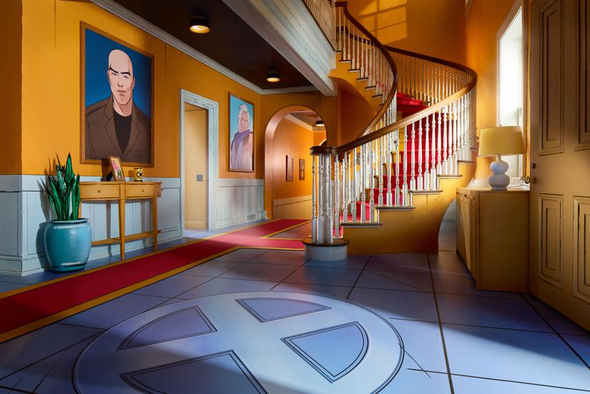 El interior de la mansión de Marvel X, que estará en Airbnb.