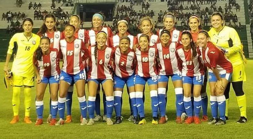 Puerto Rico abrió hoy el marcador con un gol de Cristina Torres. (Facebook / Fedefutbolpr)