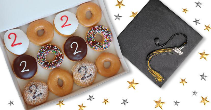 Mañana martes, 19 de mayo Krispy Kreme le regalará una docena de las donas Graduandos 2020 a todos los seniors de escuela superior o de universidad que lleven evidencia de su graduación. (Suministrada)