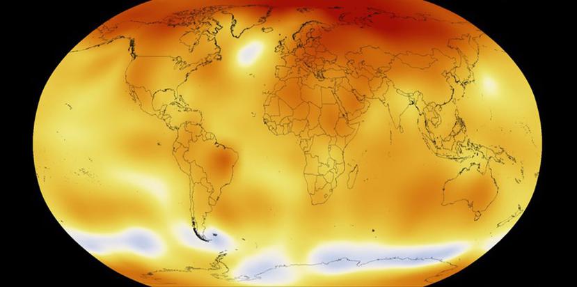 Los científicos atribuyen mayormente el cambio climático producido por el ser humano a la combustión de combustibles fósiles. (NASA)