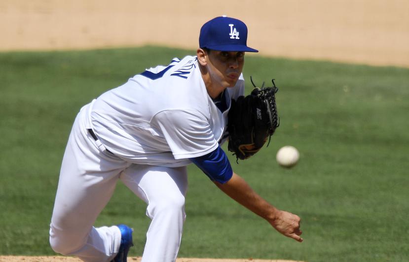 De León debutó en las Mayores la temporada pasada con los Dodgers. (The Associated Press)
