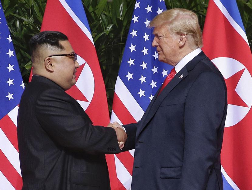 Kim Jong-Un y Donald Trump. (Agencia EFE)