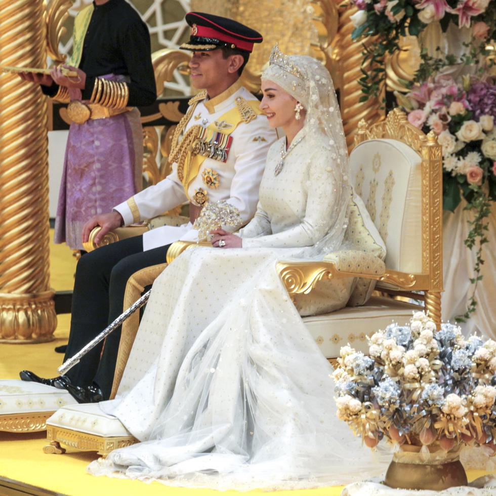 Ceremonia nupcial entre el príncipe Mateen de Brunei, y Anisha Rosnah.
