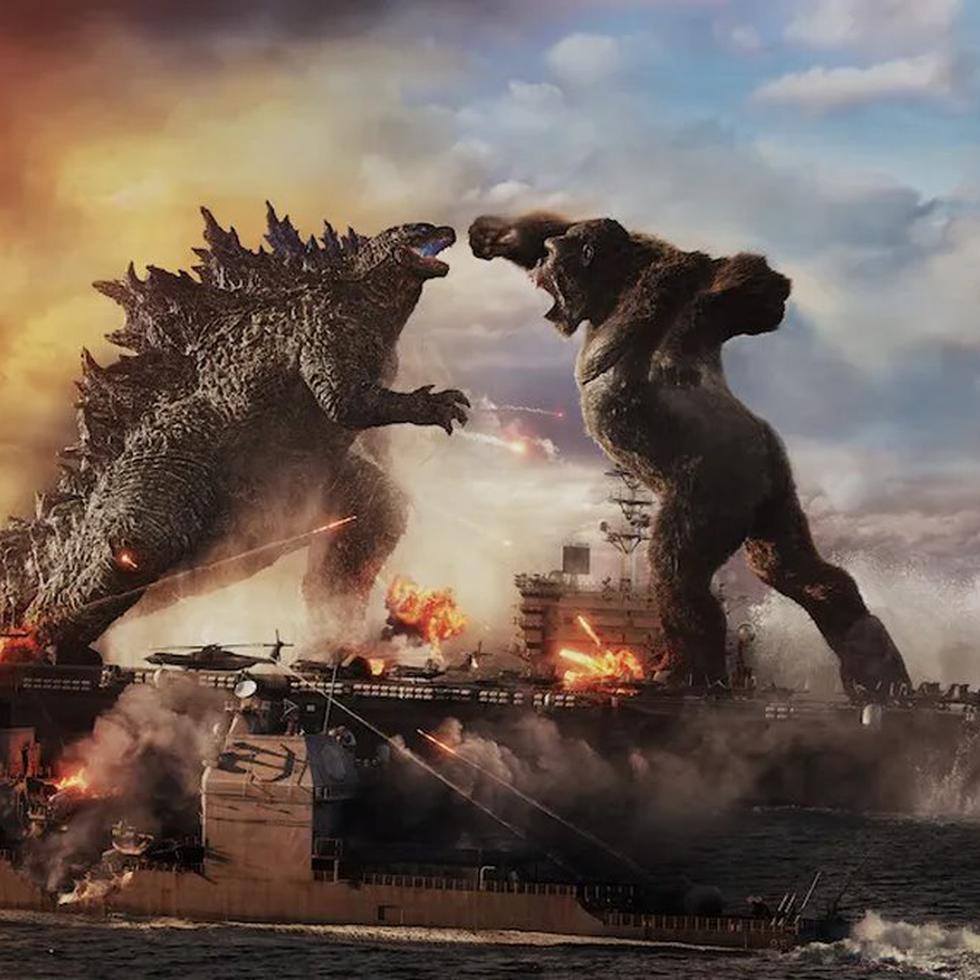 Imagen capatada de una escena de "Godzilla x Kong: The New Empire".