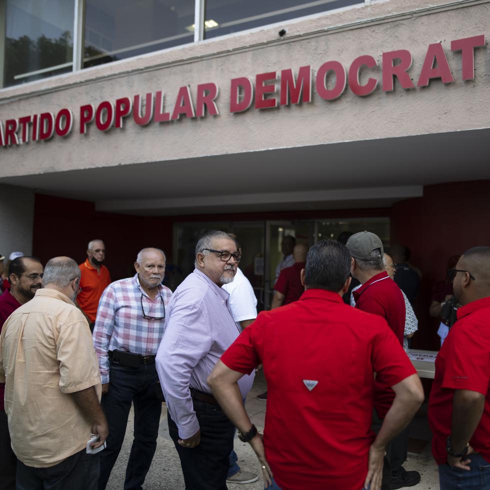13 de noviembre de 2022. San Juan, PR. Celebración de la Asamblea de Reglamento del Partido Popular Democrático (PPD) llevada a cabo en la sede de esa colectividad en Puerta de Tierra. FOTO POR: Carlos Giusti/GFR Media