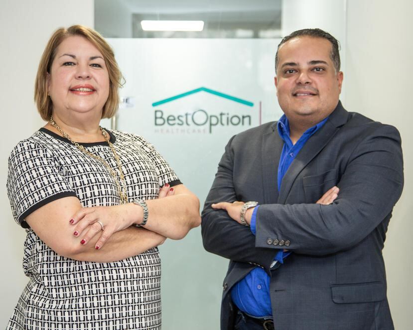 Judith Mark, directora ejecutiva y principal oficial de operaciones de Best Option Healthcare, y Hari Sabnani, presidente de Alivia Health. (Suministrada)