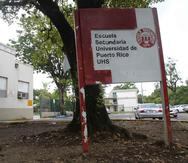 La Facultad de Educación del recinto de Río Piedras tiene dos escuelas laboratorio, la Escuela Elemental Laboratorio de la UPR y la Escuela Secundaria de la UPR, mejor conocida como UHS, arriba. (GFR Media)