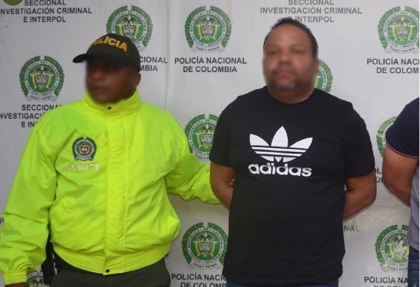 Peralta permaneció prófugo durante casi cuatro meses, después de que se emitiera una orden de arresto en su contra, el 8 de agosto pasado. (Policía Nacional de Colombia)