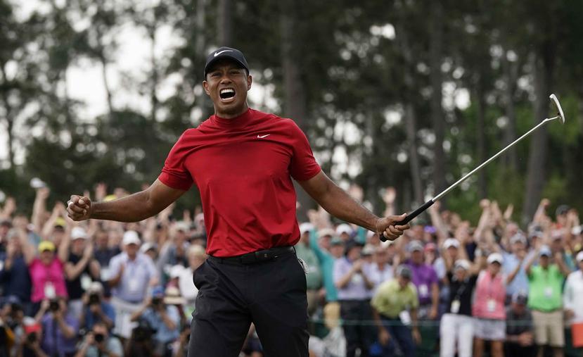 Tiger Woods conquistó este domingo su quinto Masters de Augusta. (AP)