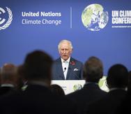 El entonces príncipe Charles en la cumbre COP26 en Glasgow, Escocia, el 2 de noviembre del 2021.