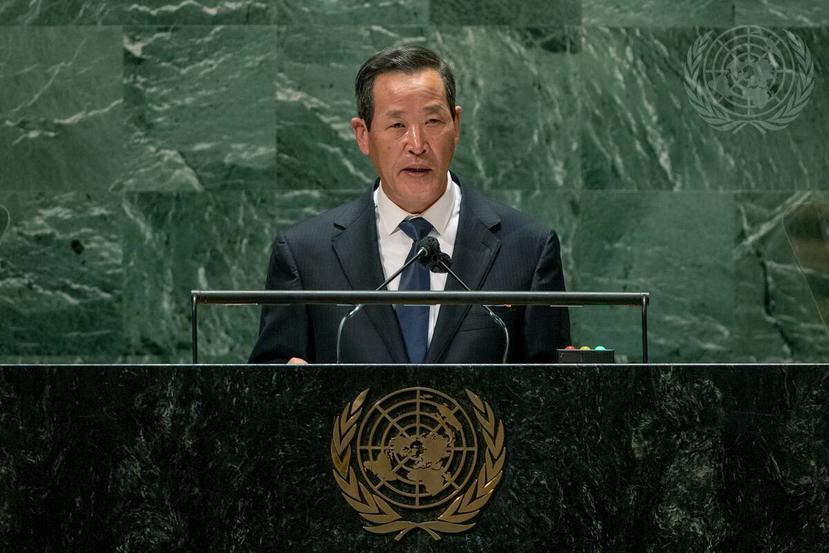 El embajador de Corea del Norte ante las Naciones Unidas, Kim Song.
