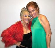 Yolandita Monge y Suzette Bacó en la presentación de Domingos de Club Caribe en el Hotel Caribe Hilton.