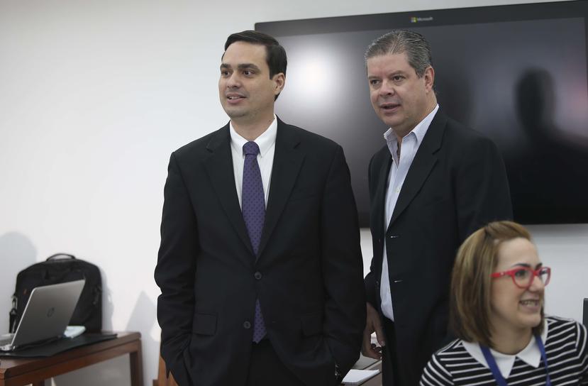 Ramon Rosario, izquierda, y Rafael Cerame formaban parte del chat del gobernador y hoy se excusaron por lo que se ha filtrado. (GFR Media)