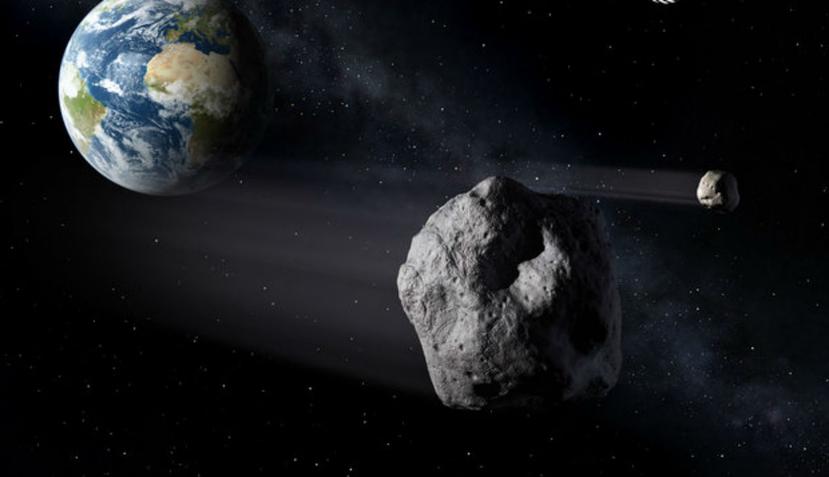 Los investigadores también descubrieron que la Tierra y la Luna experimentaron historias similares de impacto de asteroides. (Agencia Espacial Europea)