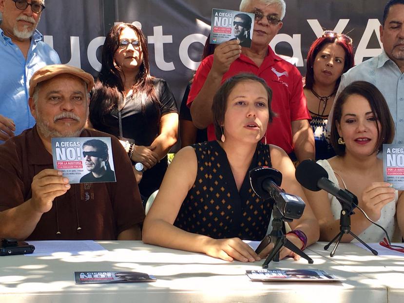 La licenciada Eva Prados, portavoz del Frente Ciudadano por la Auditoría de la Deuda, indicó que recabarán el apoyo general para financiar los trabajos. (Suministrada)