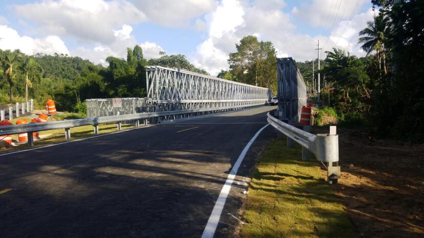El puente también conecta a los residentes del pueblo de Jayuya con Utuado. (Captura / Facebook DTOP)