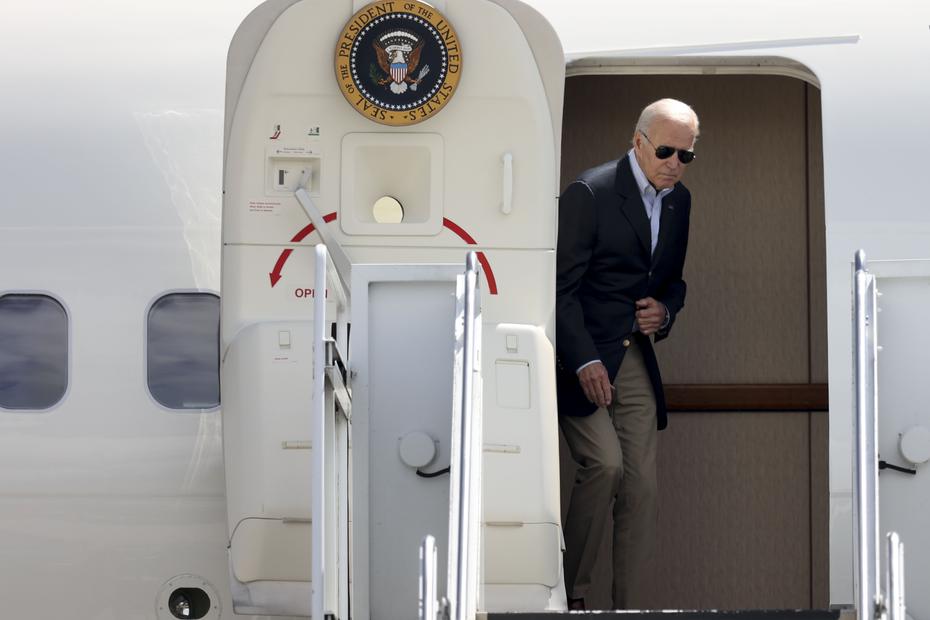 El presidente de Estados Unidos, Joe Biden, llegó a eso de las 2:00 de la tarde a Puerto Rico. 