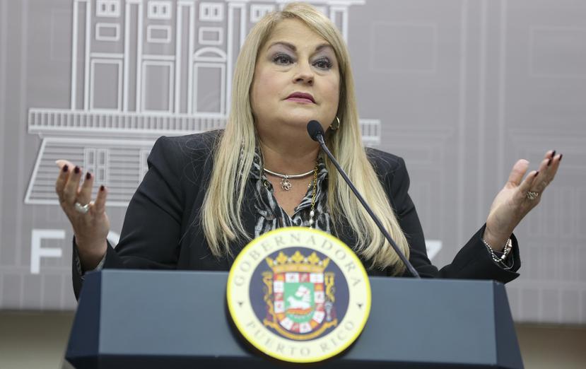 La gobernadora Wanda Vázquez Garced.