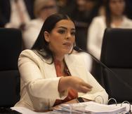La secretaria de la Gobernación, Noelia García Bardales, dijo que se refirió a las autoridades federales una llamada que recibió la titular del DRNA