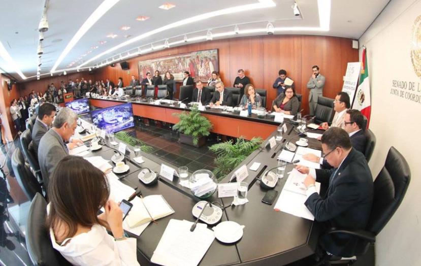 Vista de las Comisiones Unidas de Anticorrupción, Transparencia y Participación Ciudadana, y de Justicia del Senado de la República de México. (Senado de la República de México)