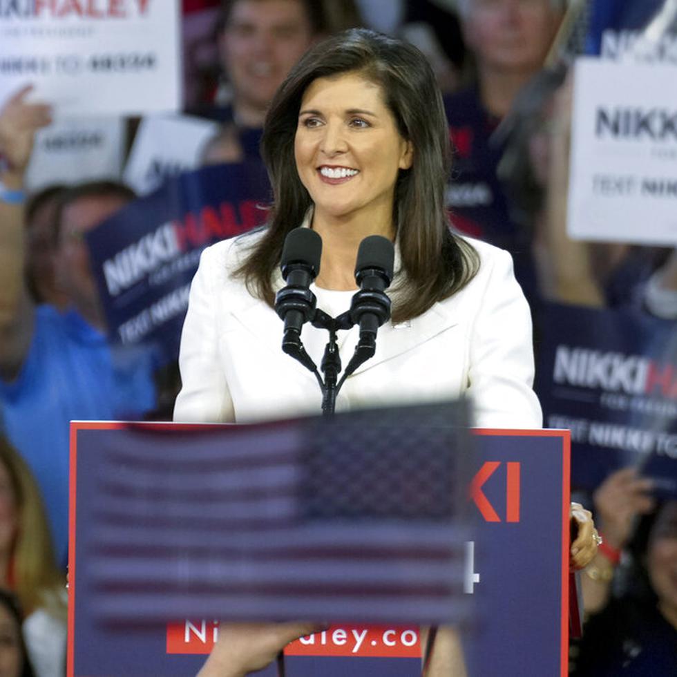 Nikky Haley, precandidata presidencial republicana.