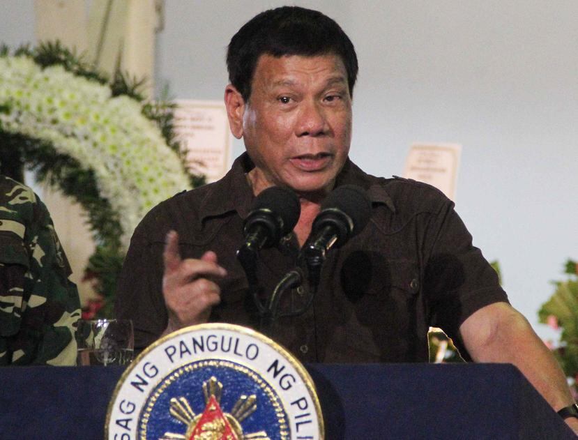 El presidente de Filipinas, Rodrigo Duterte cesó de inmediato a los miembros del ejército. (EFE)