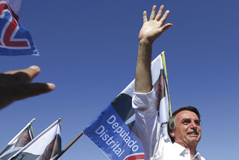 Las intenciones de voto por el candidato ultraderechista Jair Bolsonaro tuvieron un fuerte impulso. (AP)