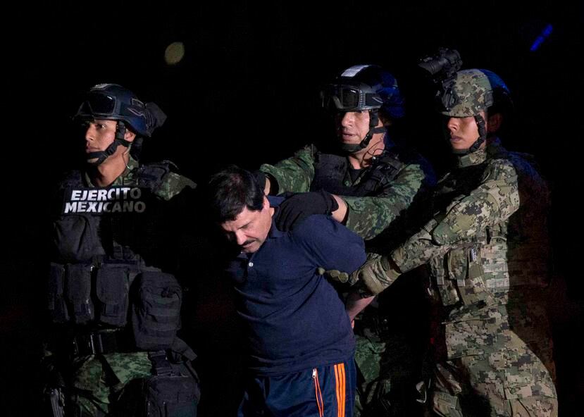 Guzmán fue arrestado en enero luego de escapar de una prisión de máxima seguridad. (AP)