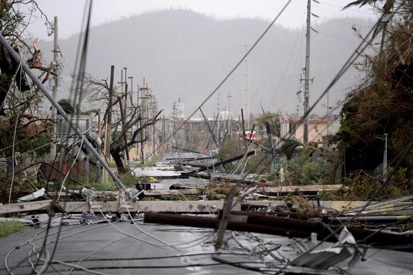 La AEE contrató a las empresas estadounidenses Whitefish y Cobra para que ayudaran a restaurar el sistema eléctrico de Puerto Rico, que quedó destrozado por los vientos del huracán María. (AP / Carlos Giusti)