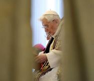 El papa emérito Benedicto XVI. (Archivo)