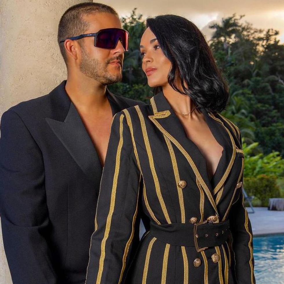 La puertorriqueña, quien tiene cinco meses de embarazo, y el hermano menor del cantante Ricky Martin contrajeron nupcias el pasado fin de semana.