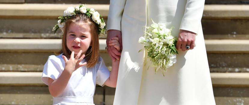 La princesa Charlotte fue dama de honor en la boda real del príncipe Harry y Meghan Markle. (Foto: AP)