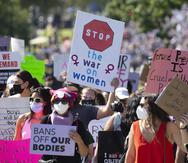 Imagen de archivo de manifestantes a favor del aborto en Estados Unidos.