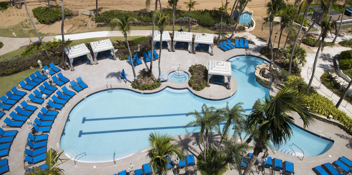 La piscina del hotel Wyndham Grand Rio Mar Puerto Rico Golf & Beach Resort, en Río Grande.