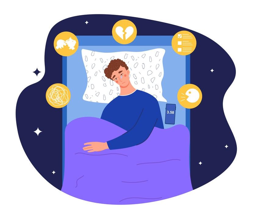 El insomnio es el más común de los problemas del sueño, de acuerdo con el médico Juan Rivera.