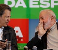 El presidente electo de Brasil, Luiz Inácio Lula da Silva, y el exministro Fernando Haddad, en una fotografía de archivo.