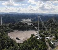 Telescopio de 305 metros del Observatorio de Arecibo en noviembre de 2020.Cr�dito: University of Central Floridal