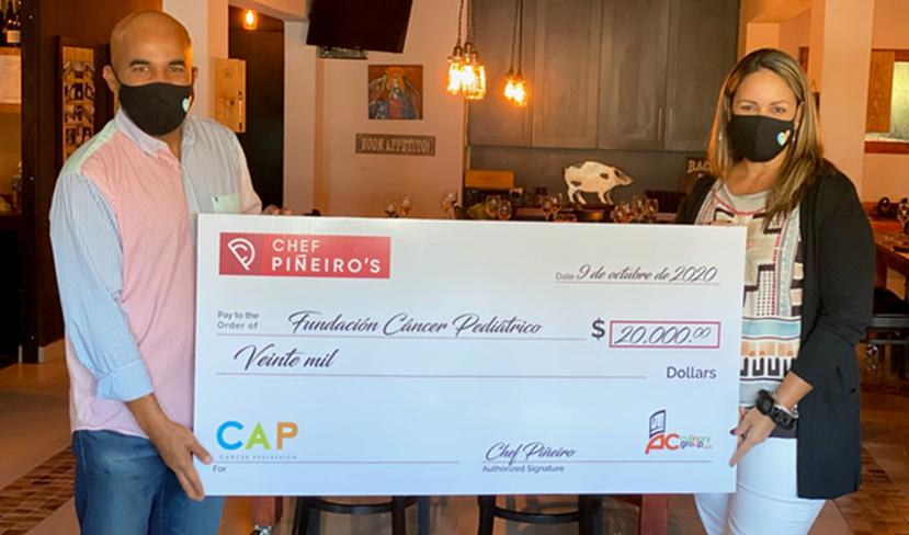 El dinero recaudado de las ventas de los productos de cocina Chef Piñeiro fueron destinados en su totalidad a la fundación. CAP