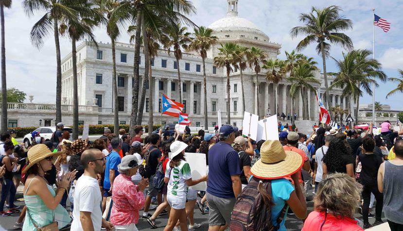 Los detenidos participaban de una marcha que se realizaba esta mañana en San Juan.