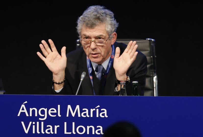 Villar es vicepresidente primero de la FIFA y presidente de la UEFA.  (AP)