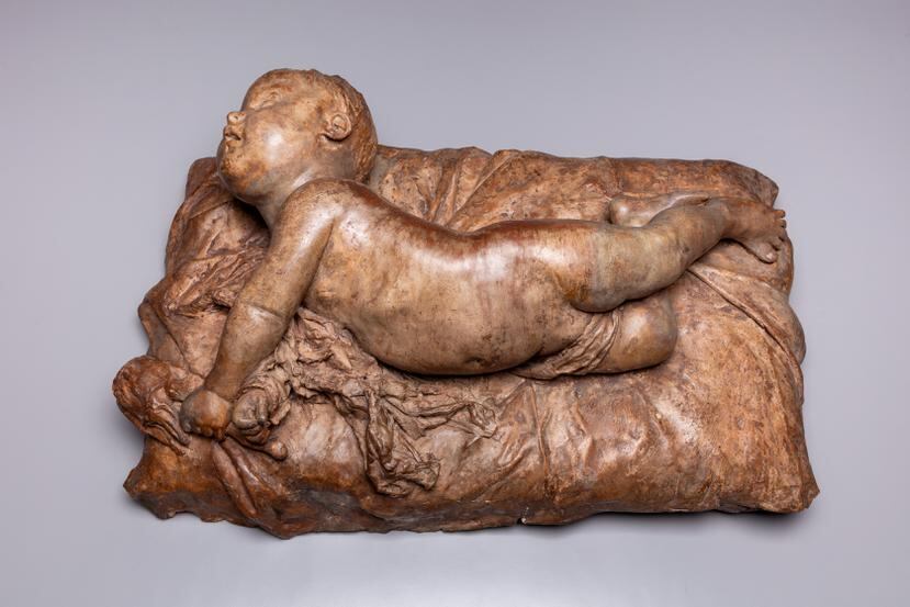 Obra "Bebé volteándose", de Agustín Querol y Subirats (1864–1909), adquirido por el Museo Meadows de Dallas.