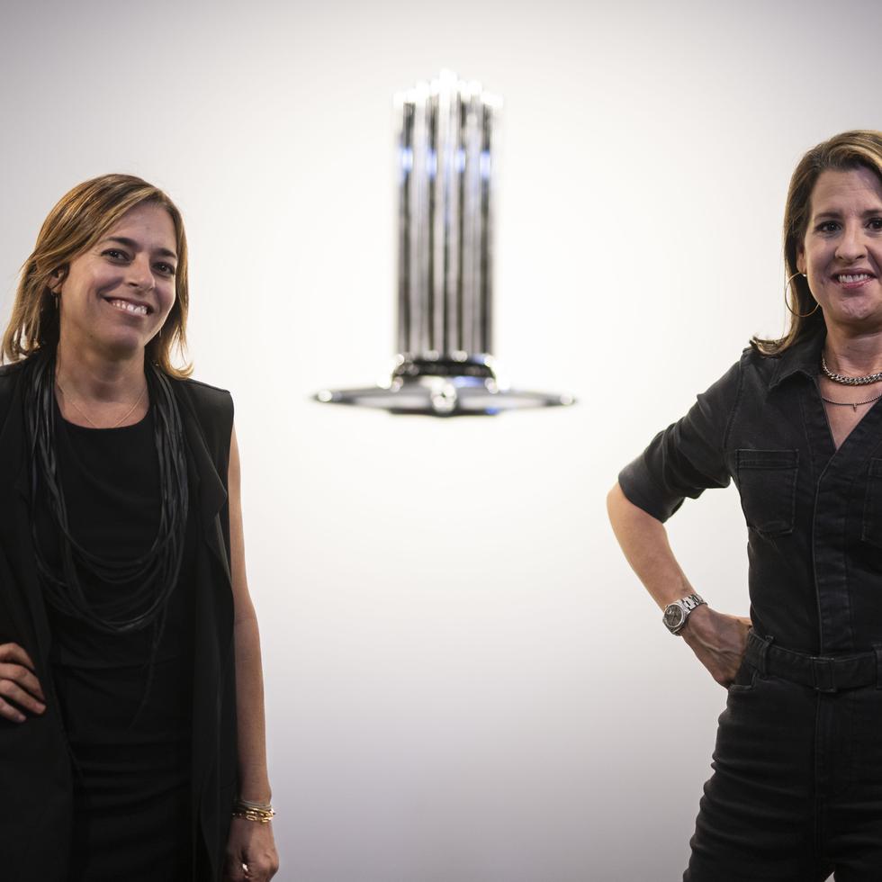 Nicole Pietri y Marilú Purcell, directora y curadora del Museo de Arte y Diseño de Miramar (MADMi).